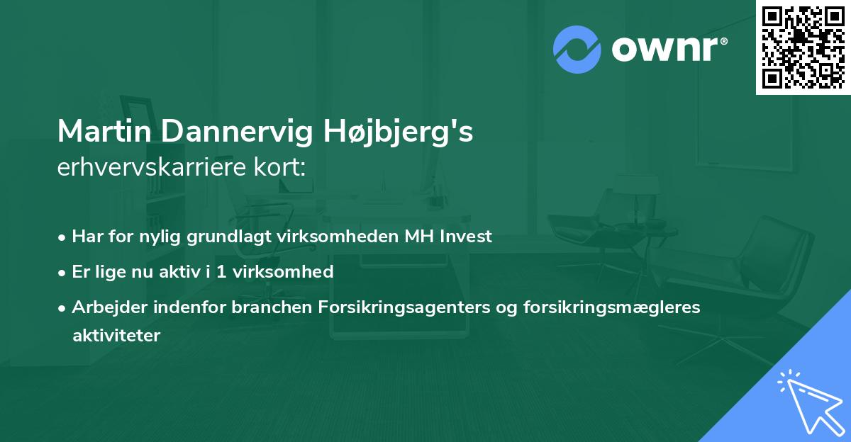 Martin Dannervig Højbjerg's erhvervskarriere kort