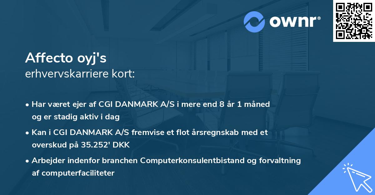 Affecto oyj's erhvervskarriere kort