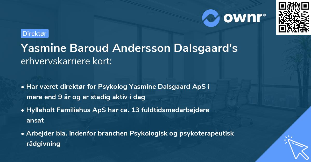 Yasmine Baroud Andersson Dalsgaard's erhvervskarriere kort