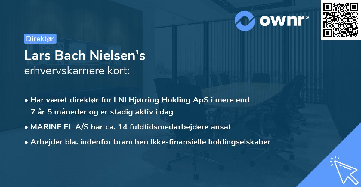 Lars Bach Nielsen's erhvervskarriere kort