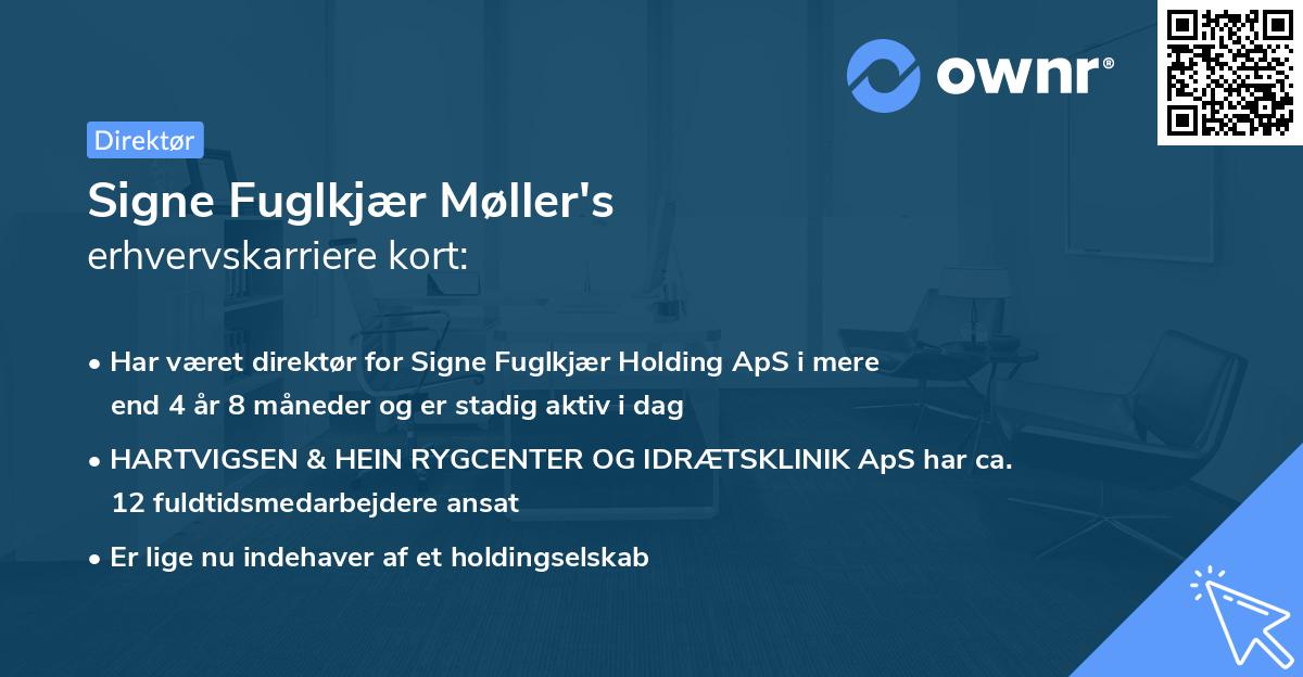 Signe Fuglkjær Møller's erhvervskarriere kort