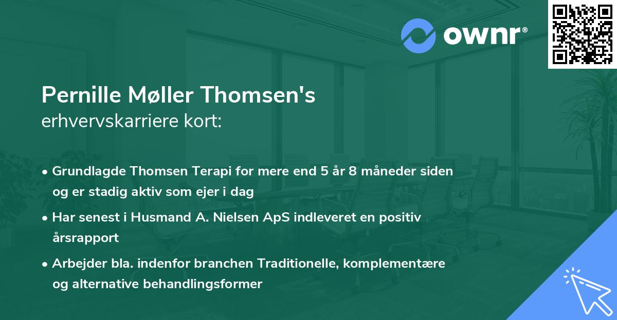 Pernille Møller Thomsen's erhvervskarriere kort