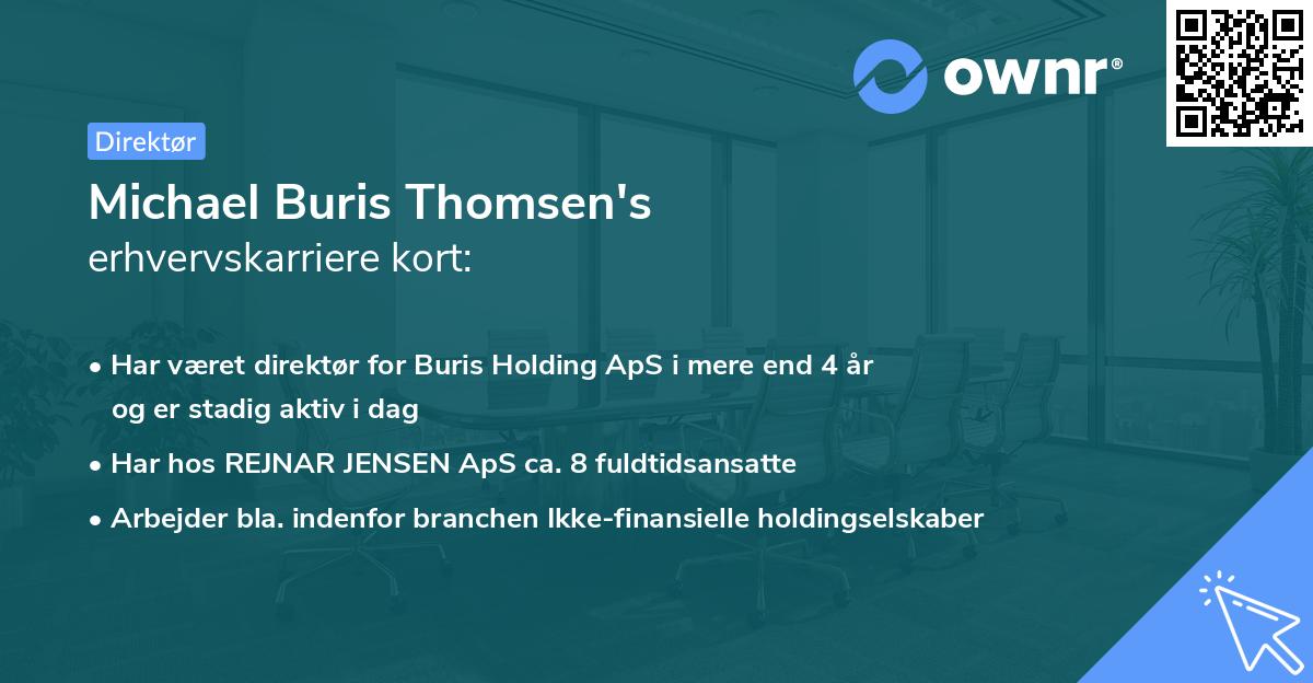 Michael Buris Thomsen's erhvervskarriere kort