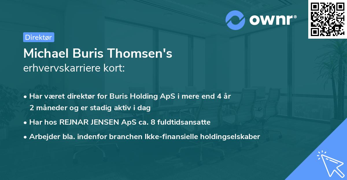 Michael Buris Thomsen's erhvervskarriere kort