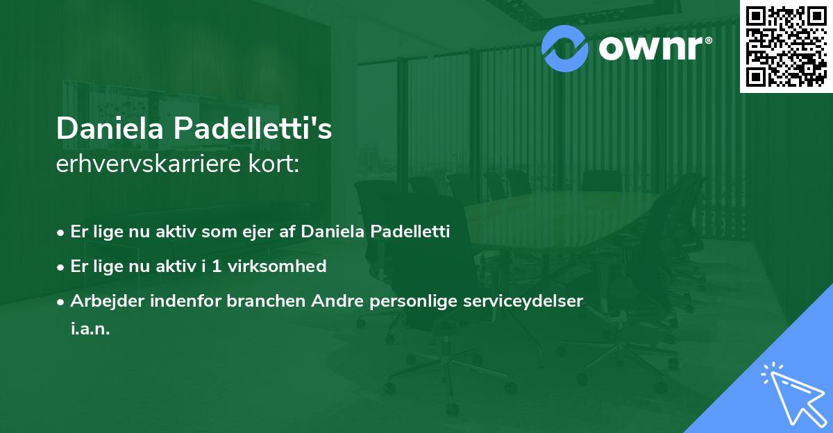 Daniela Padelletti's erhvervskarriere kort