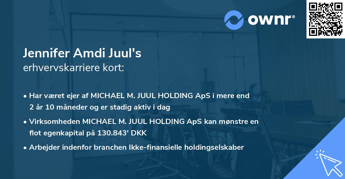 Jennifer Amdi Juul's erhvervskarriere kort