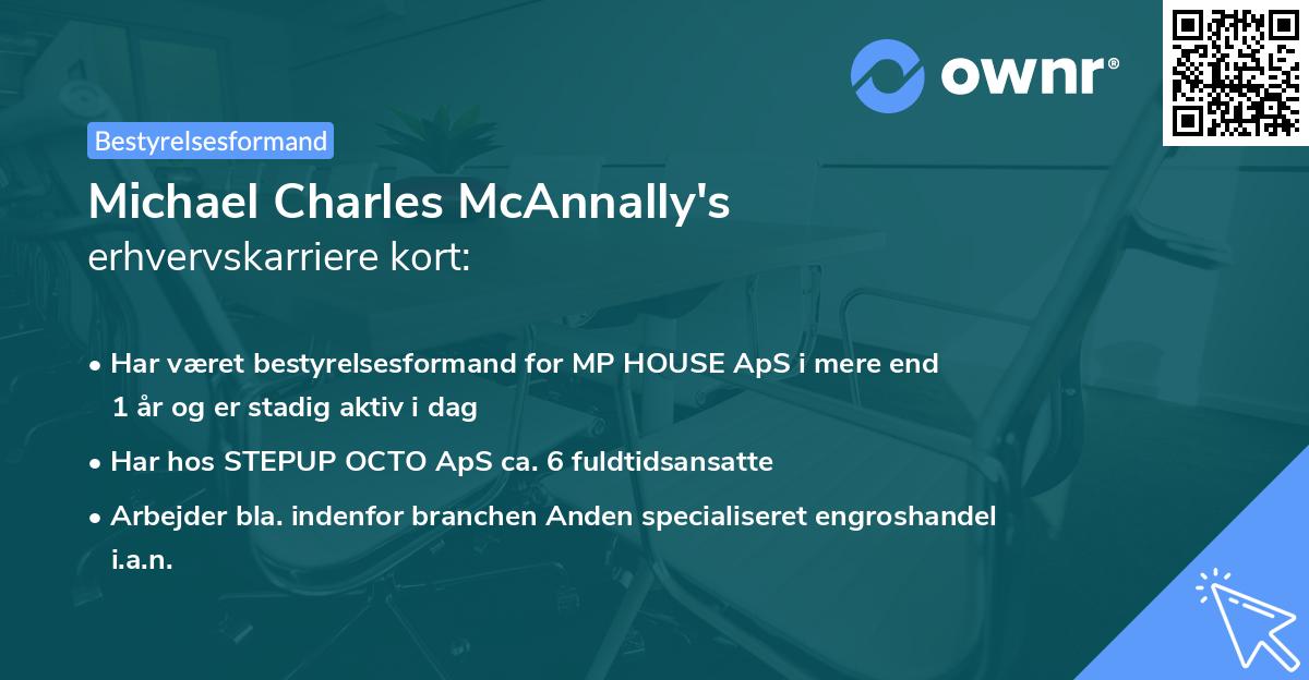 Michael Charles McAnnally's erhvervskarriere kort