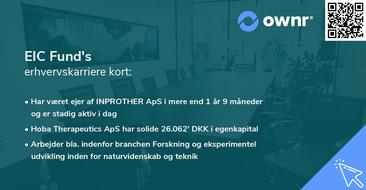 EIC Fund's erhvervskarriere kort