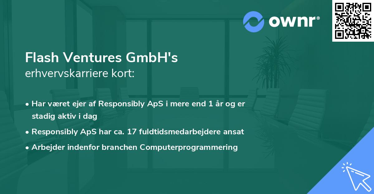 Flash Ventures GmbH's erhvervskarriere kort