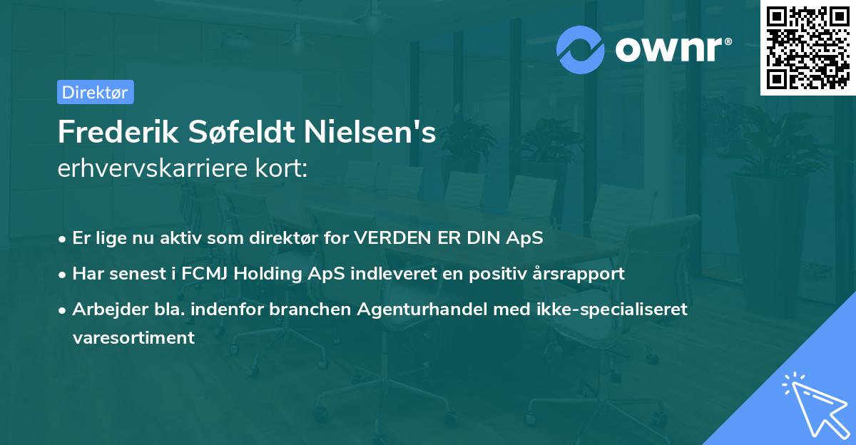 Frederik Søfeldt Nielsen's erhvervskarriere kort