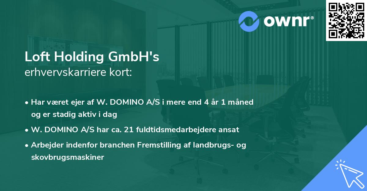Loft Holding GmbH's erhvervskarriere kort
