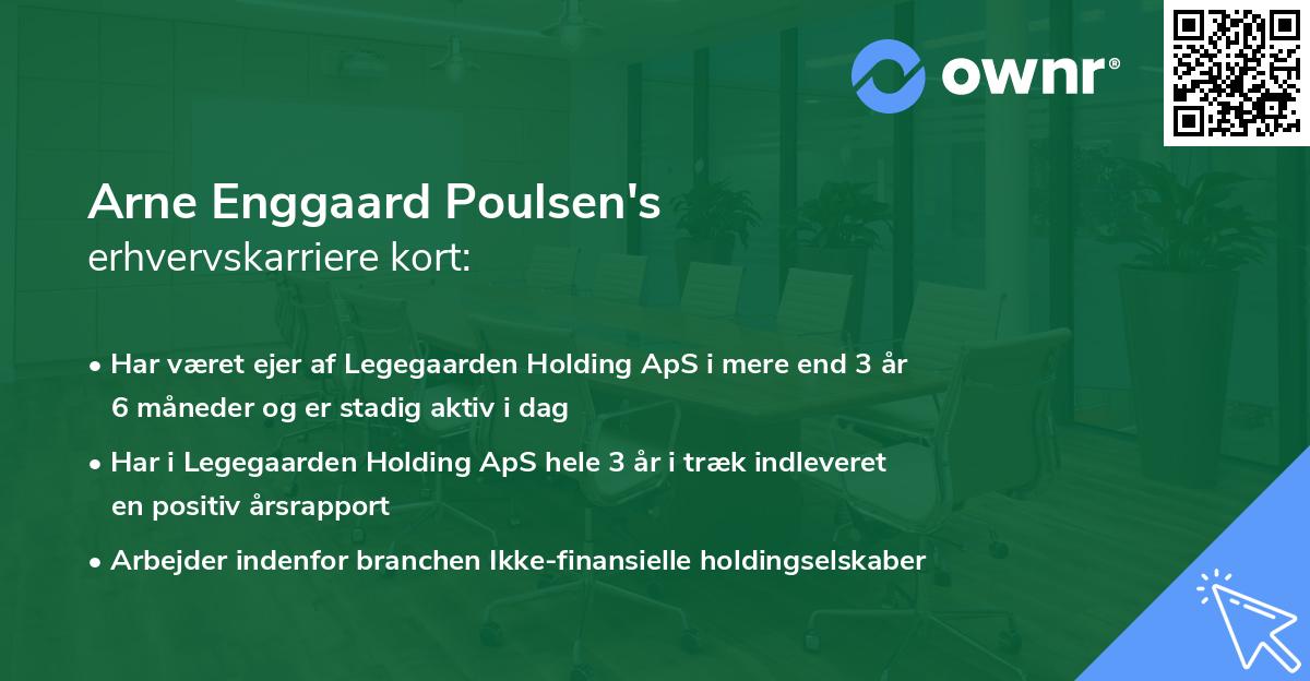Arne Enggaard Poulsen's erhvervskarriere kort