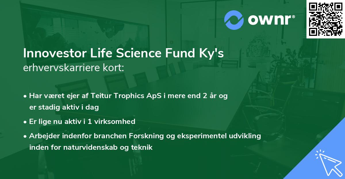 Innovestor Life Science Fund Ky's erhvervskarriere kort