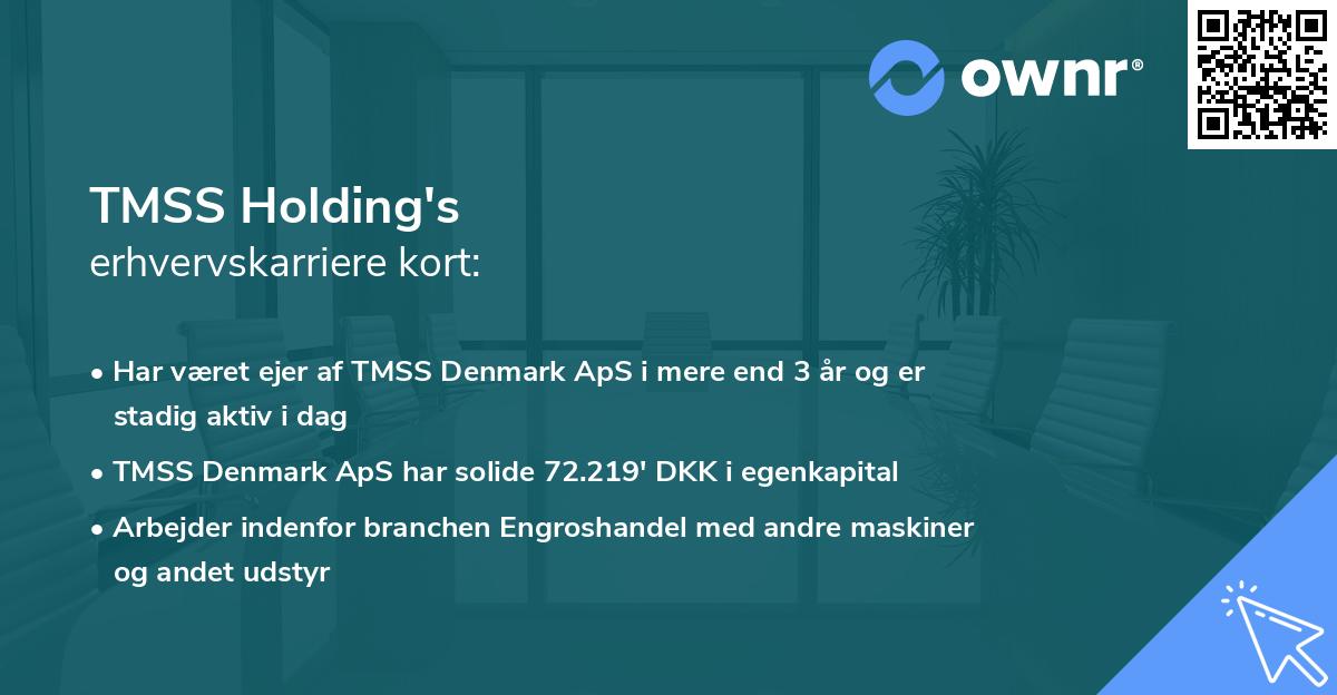 TMSS Holding's erhvervskarriere kort