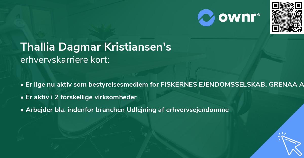 Thallia Dagmar Kristiansen's erhvervskarriere kort