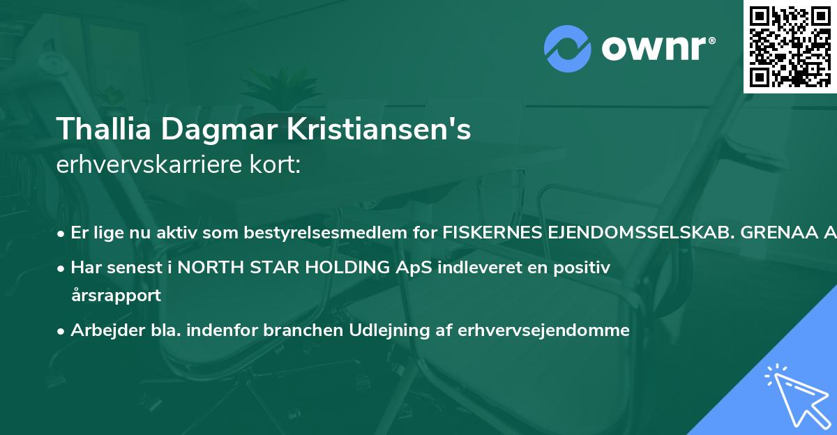 Thallia Dagmar Kristiansen's erhvervskarriere kort