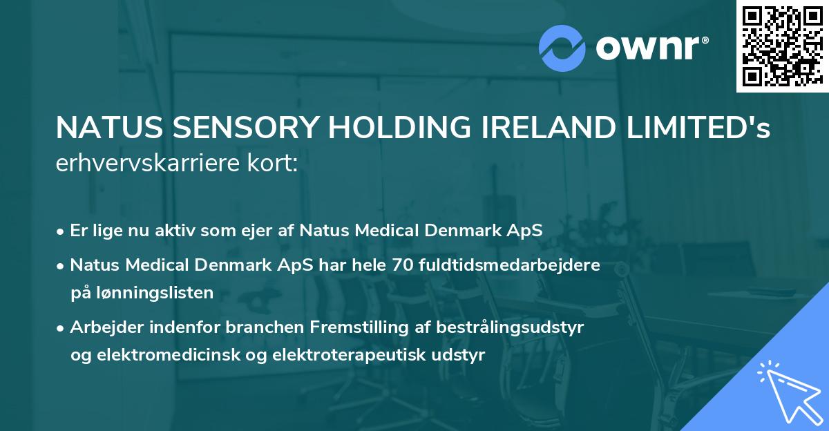 NATUS SENSORY HOLDING IRELAND LIMITED's erhvervskarriere kort