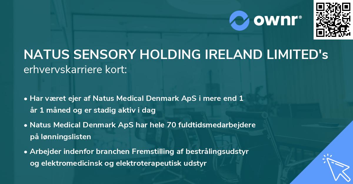 NATUS SENSORY HOLDING IRELAND LIMITED's erhvervskarriere kort