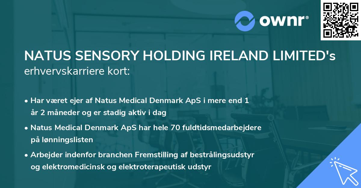 NATUS SENSORY HOLDING IRELAND LIMITED's erhvervskarriere kort