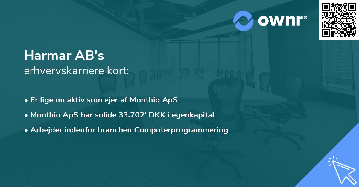 Harmar AB's erhvervskarriere kort
