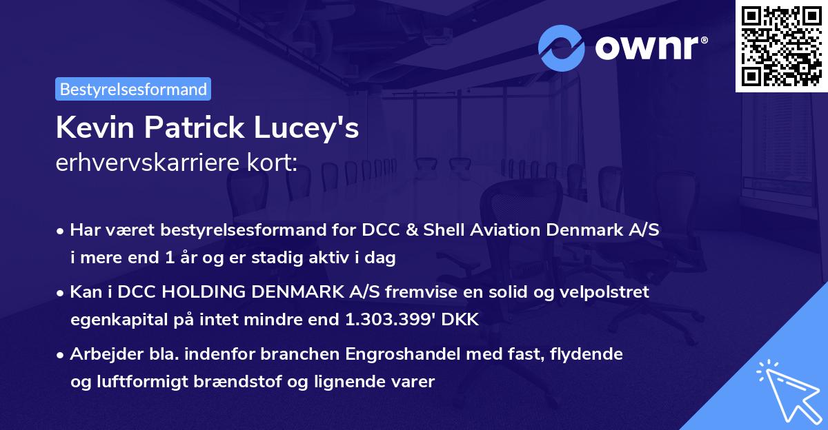 Kevin Patrick Lucey's erhvervskarriere kort