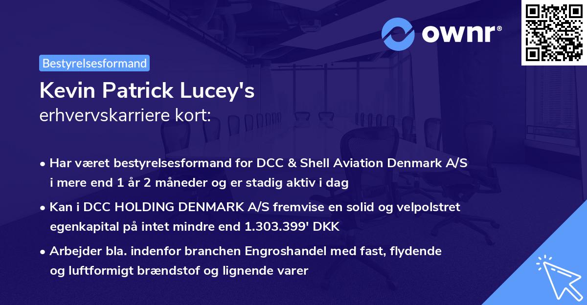 Kevin Patrick Lucey's erhvervskarriere kort