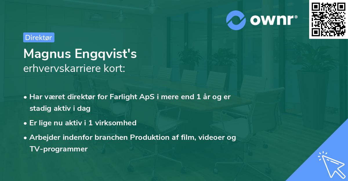 Magnus Engqvist's erhvervskarriere kort