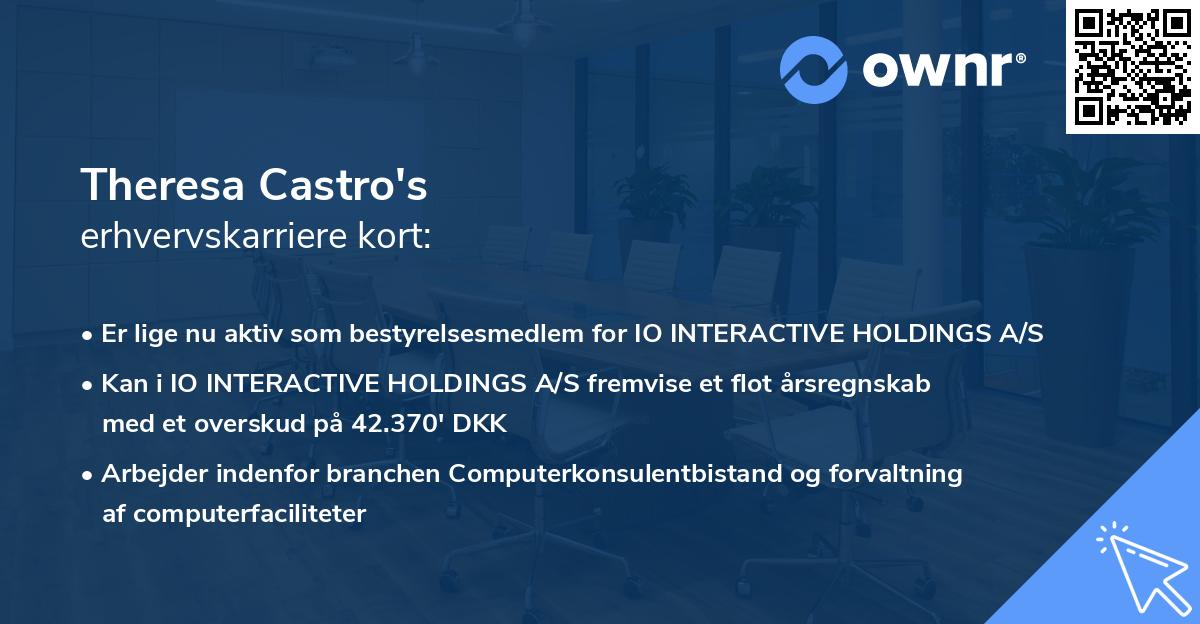 Theresa Castro's erhvervskarriere kort