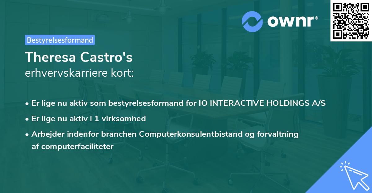 Theresa Castro's erhvervskarriere kort