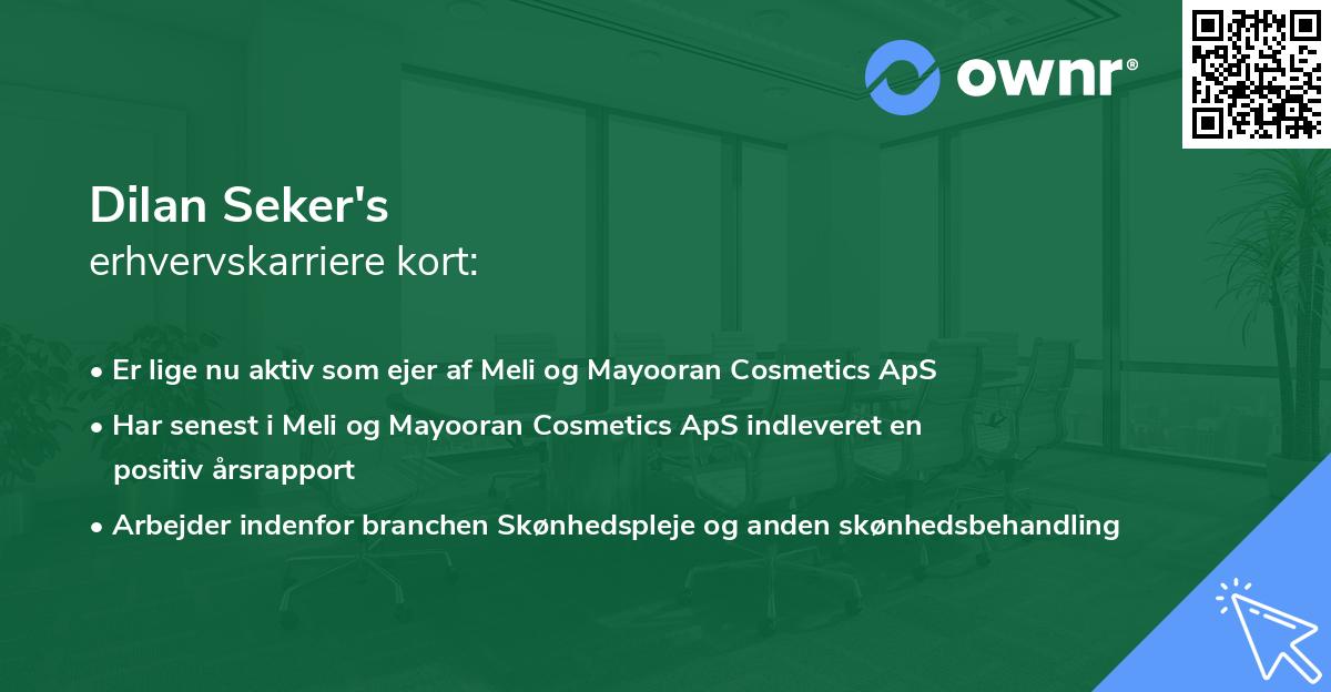 Dilan Seker's erhvervskarriere kort