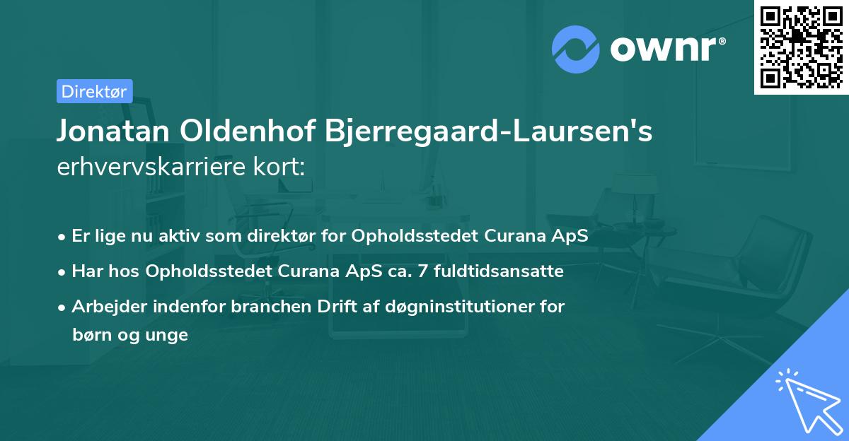 Jonatan Oldenhof Bjerregaard-Laursen's erhvervskarriere kort