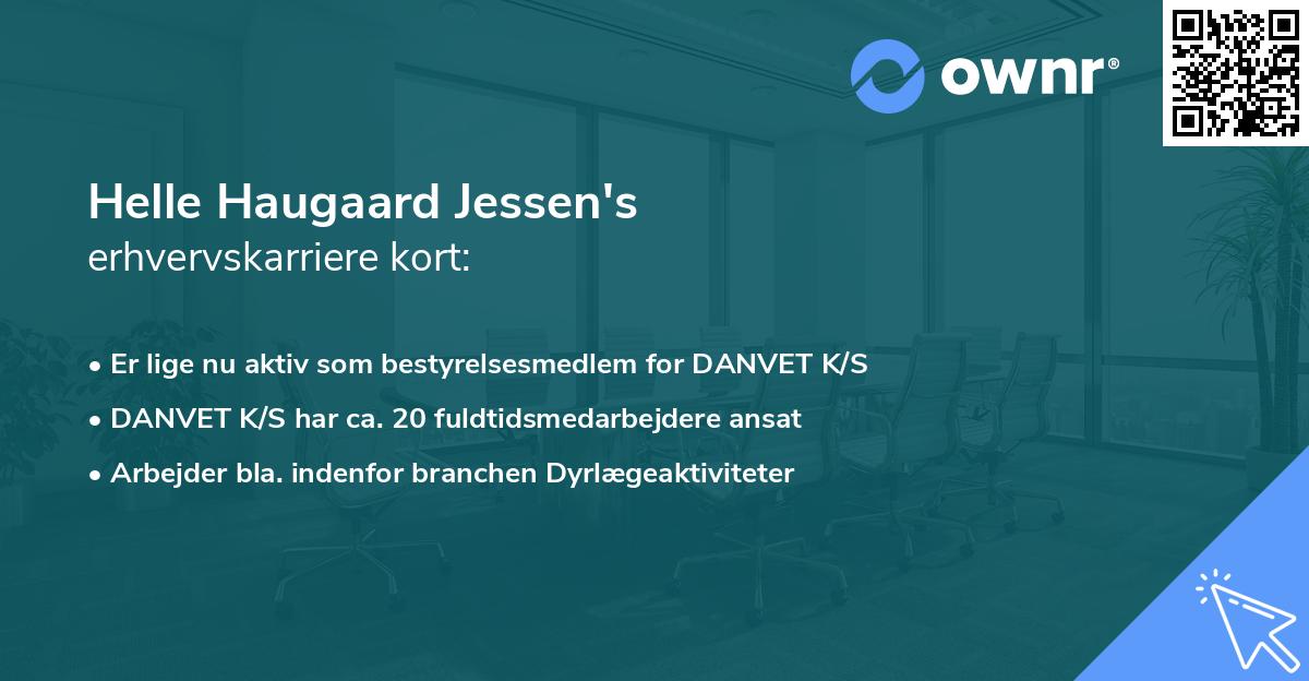 Helle Haugaard Jessen's erhvervskarriere kort