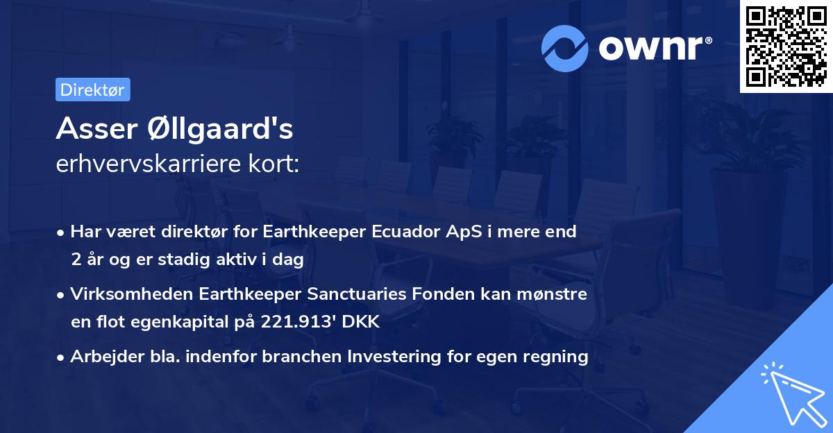 Asser Øllgaard's erhvervskarriere kort