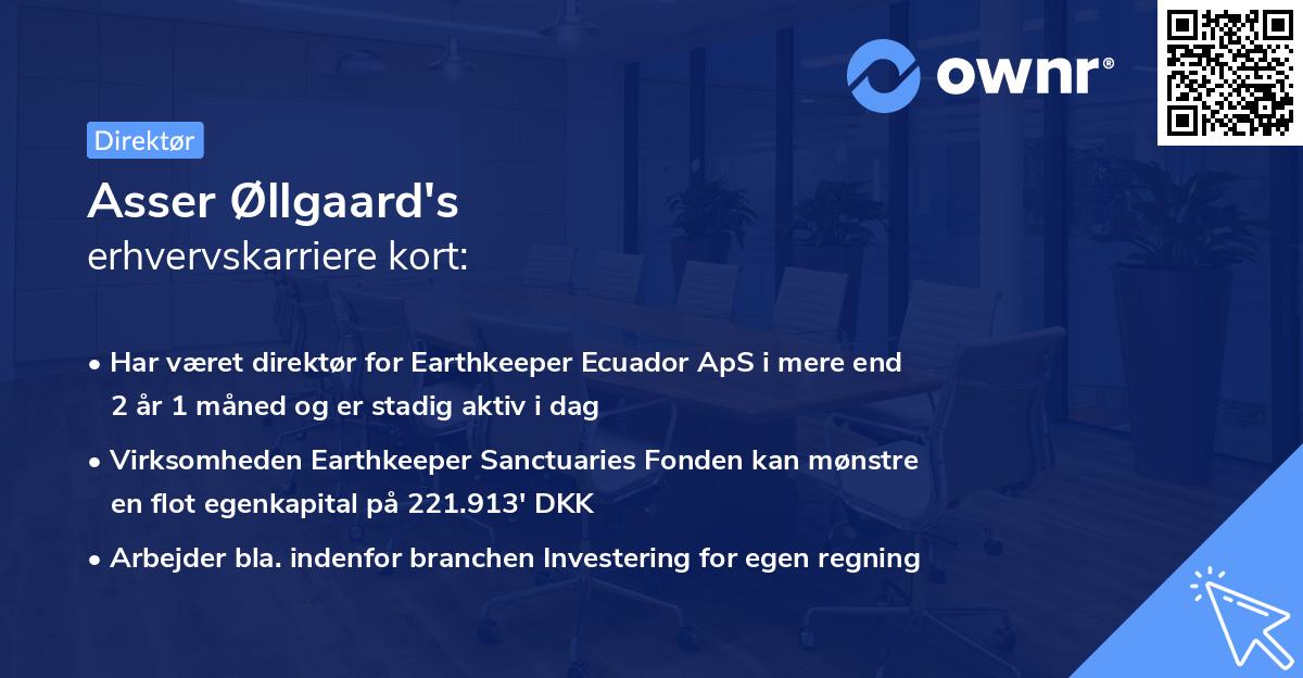 Asser Øllgaard's erhvervskarriere kort