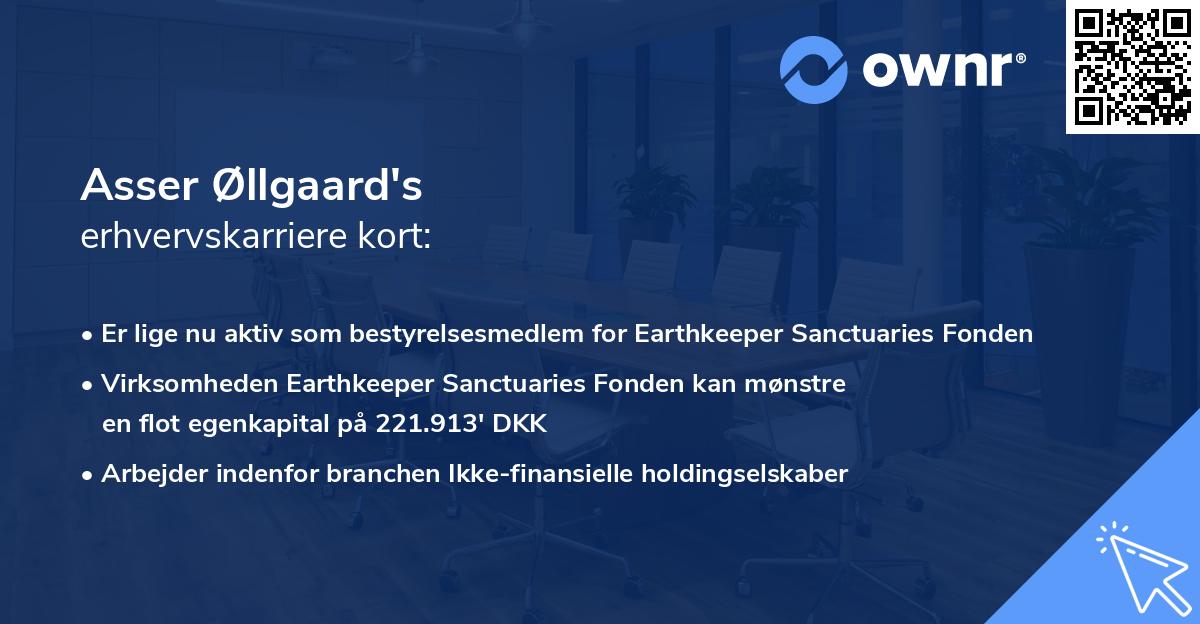 Asser Øllgaard's erhvervskarriere kort