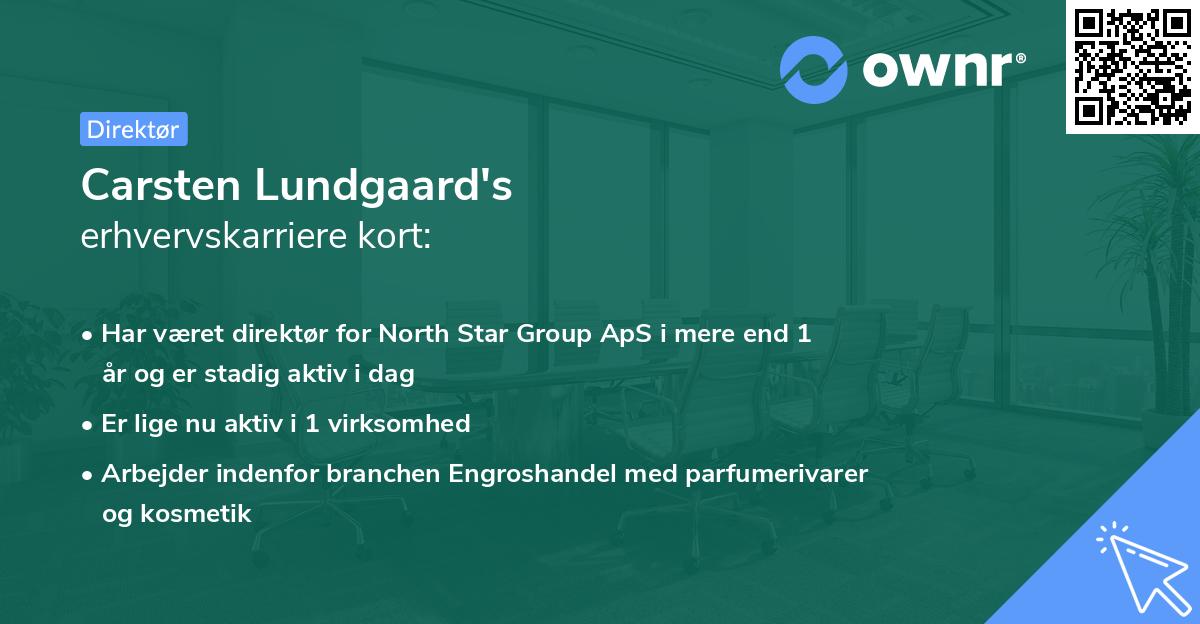 Carsten Lundgaard's erhvervskarriere kort