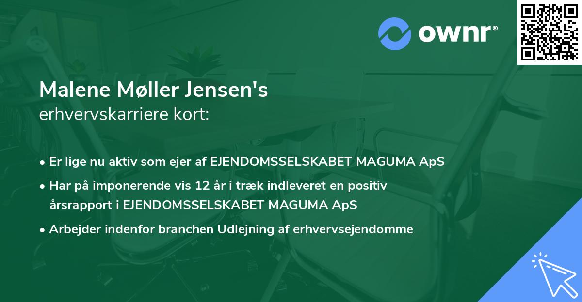 Malene Møller Jensen's erhvervskarriere kort