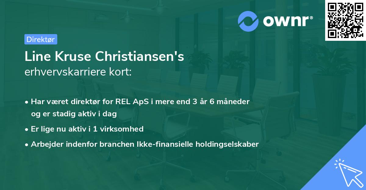 Line Kruse Christiansen's erhvervskarriere kort