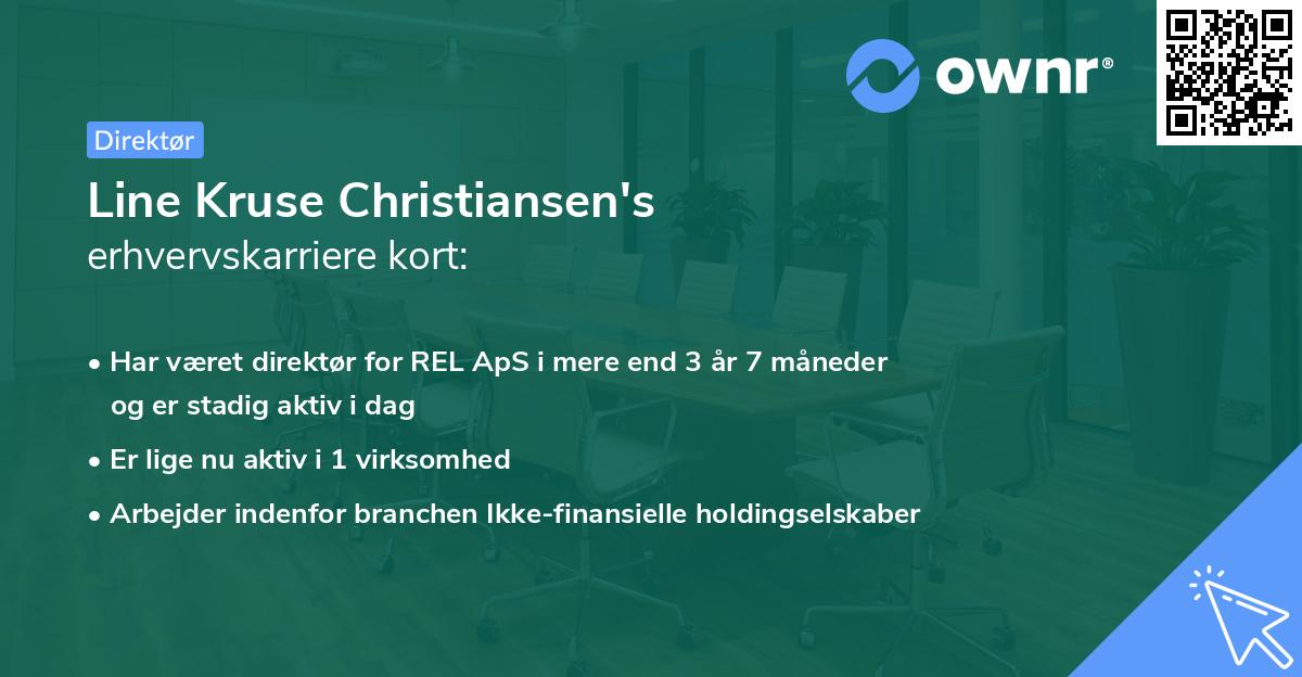 Line Kruse Christiansen's erhvervskarriere kort