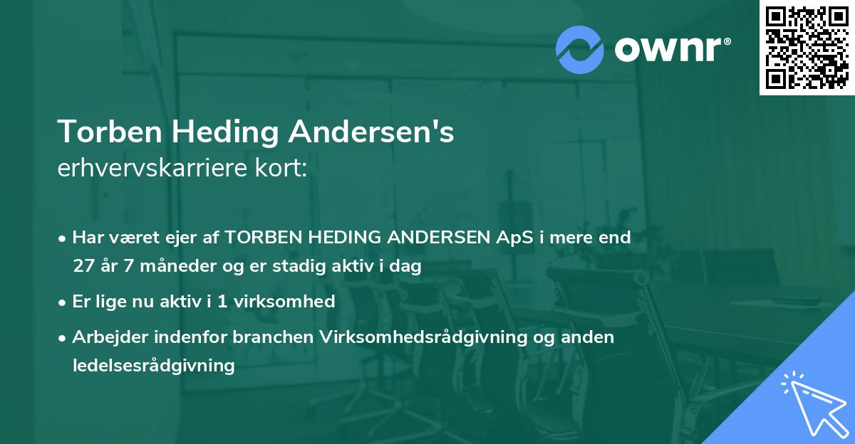 Torben Heding Andersen's erhvervskarriere kort