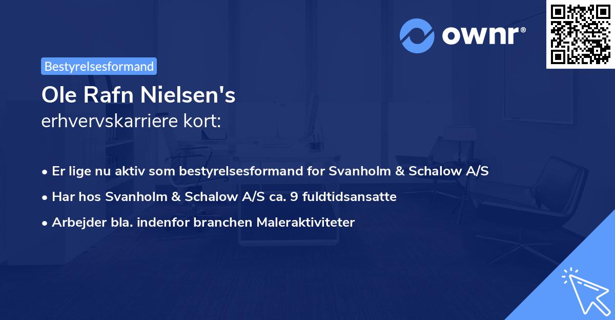 Ole Rafn Nielsen's erhvervskarriere kort