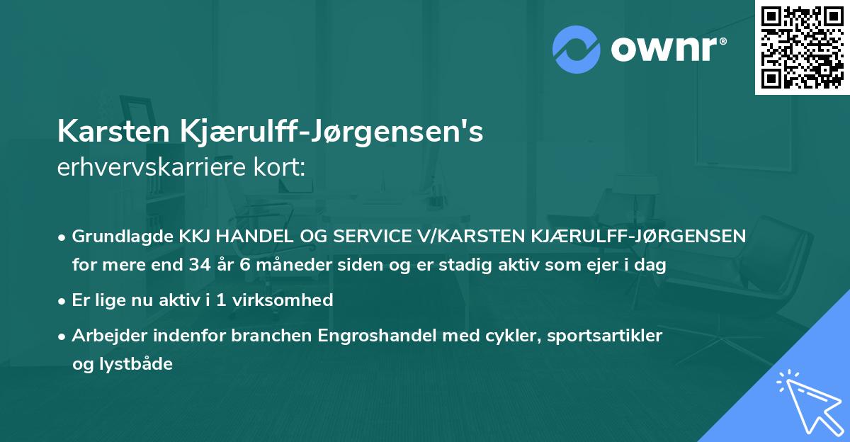 Karsten Kjærulff-Jørgensen's erhvervskarriere kort