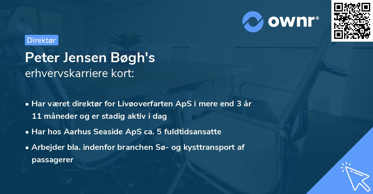 Peter Jensen Bøgh's erhvervskarriere kort