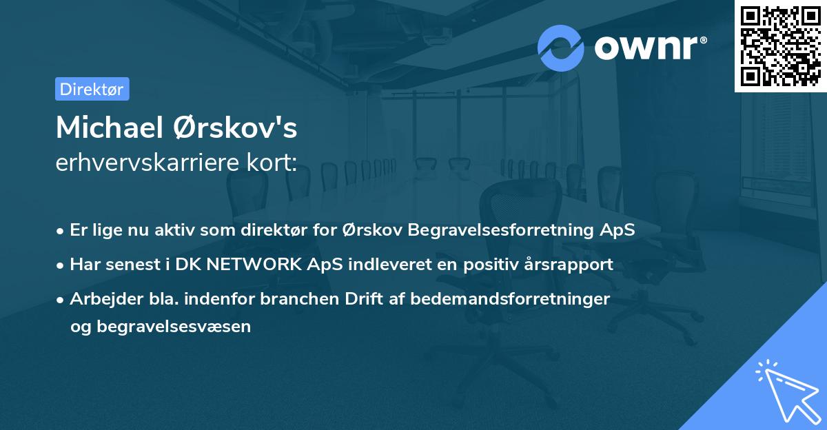 Michael Ørskov's erhvervskarriere kort