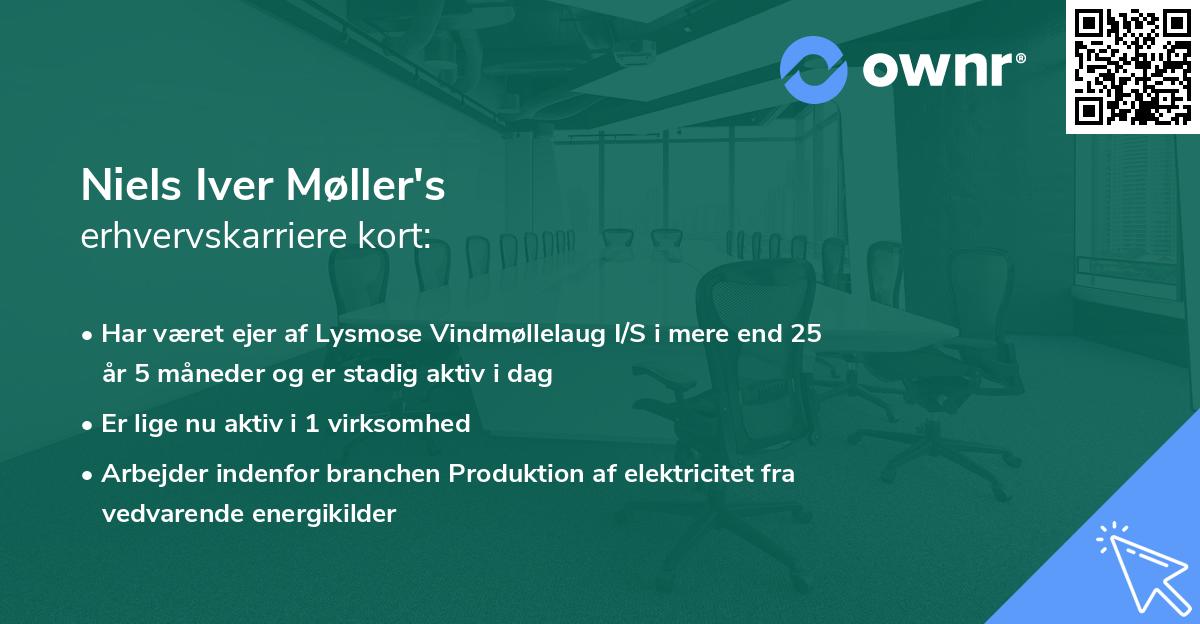 Niels Iver Møller's erhvervskarriere kort