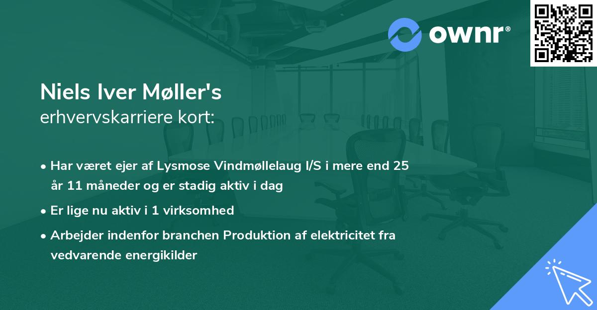 Niels Iver Møller's erhvervskarriere kort