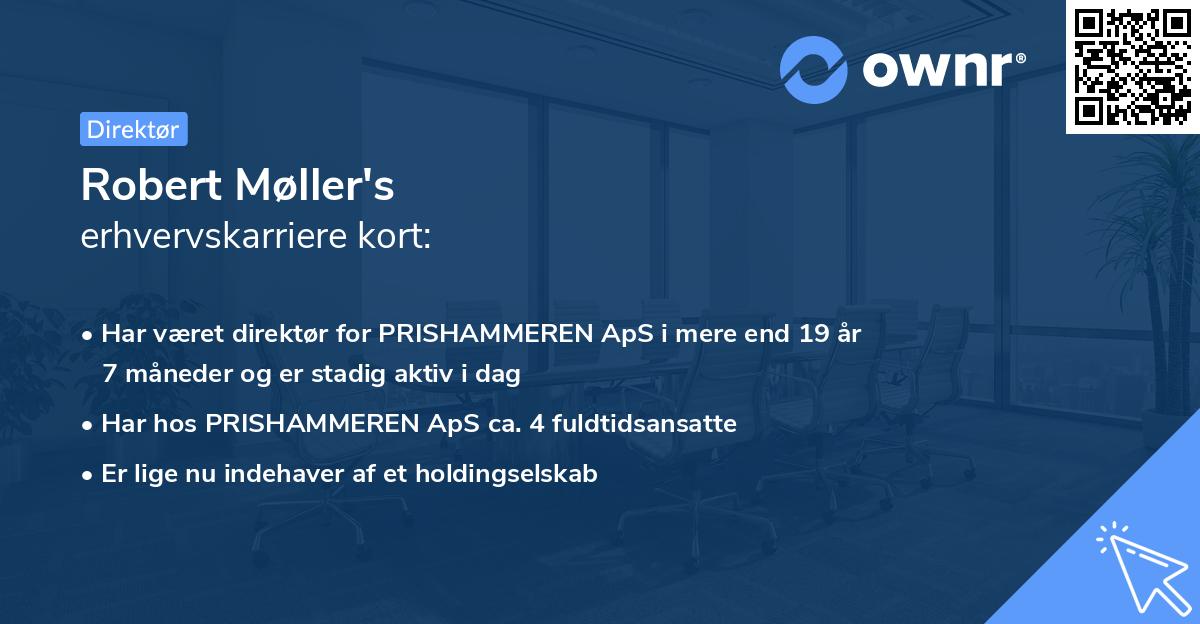 Robert Møller's erhvervskarriere kort