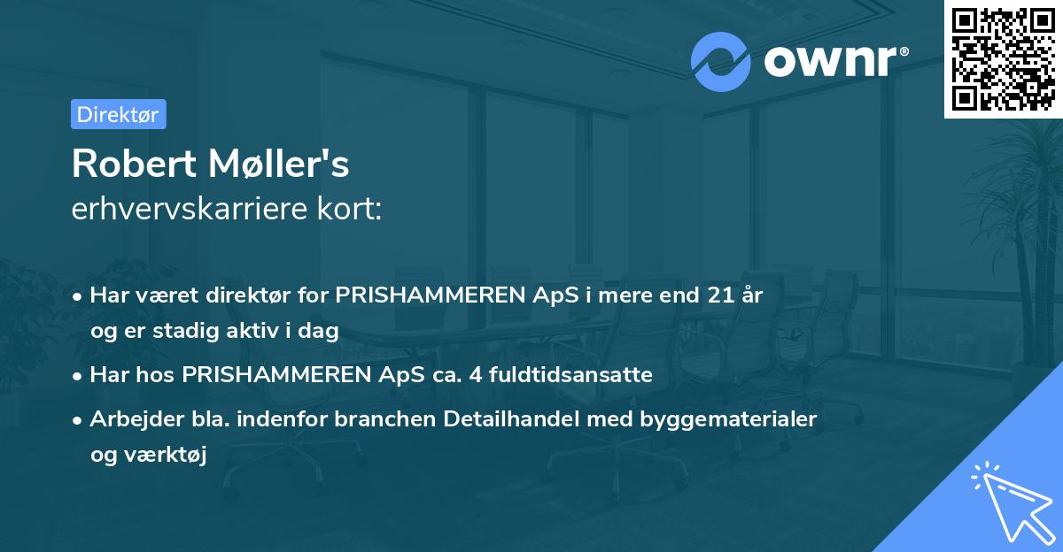 Robert Møller's erhvervskarriere kort