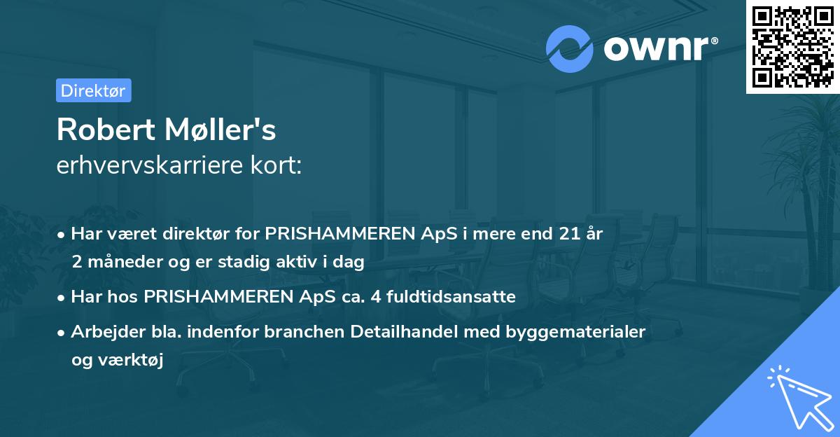 Robert Møller's erhvervskarriere kort