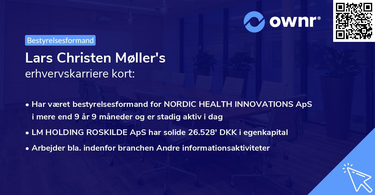 Lars Christen Møller's erhvervskarriere kort